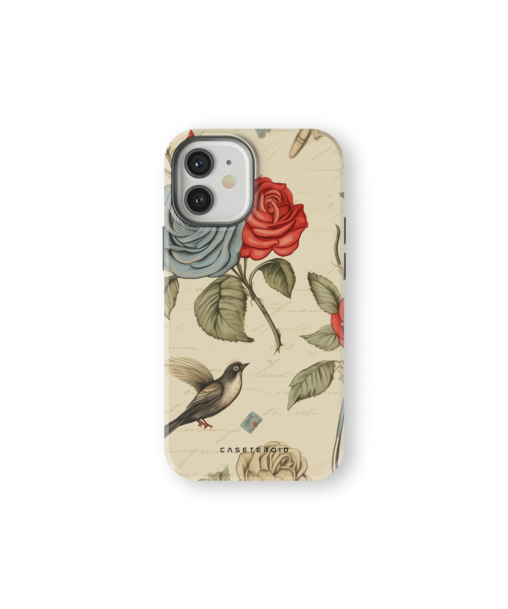 Crimson Azure Rosewing MagSafe Tough Case for iPhone 12 Mini - CASETEROID