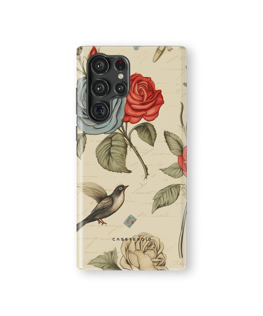 Crimson Azure Rosewing Tough Case for Samsung Galaxy S22 Ultra - CASETEROID