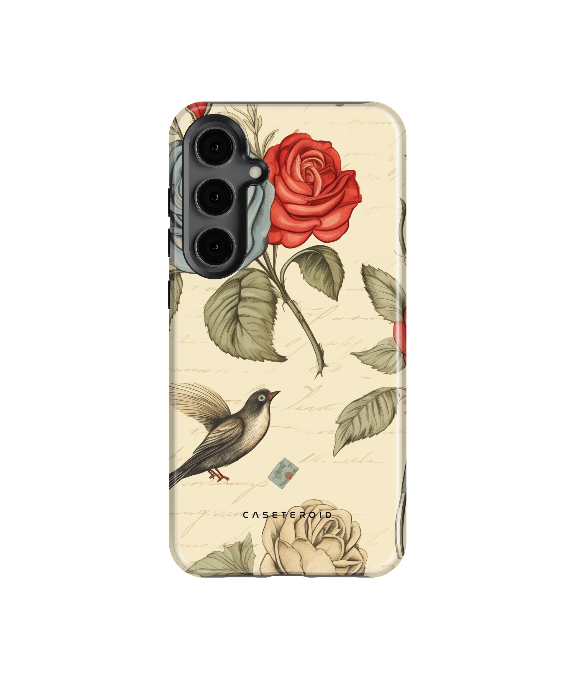 Crimson Azure Rosewing Tough Case for Samsung Galaxy S24 Plus - CASETEROID