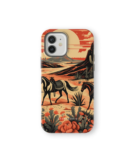 Desert Stallion Silhouette MagSafe Tough Case for iPhone 12 - CASETEROID