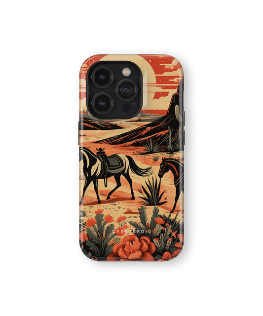 Desert Stallion Silhouette MagSafe Tough Case for iPhone 13 Pro - CASETEROID