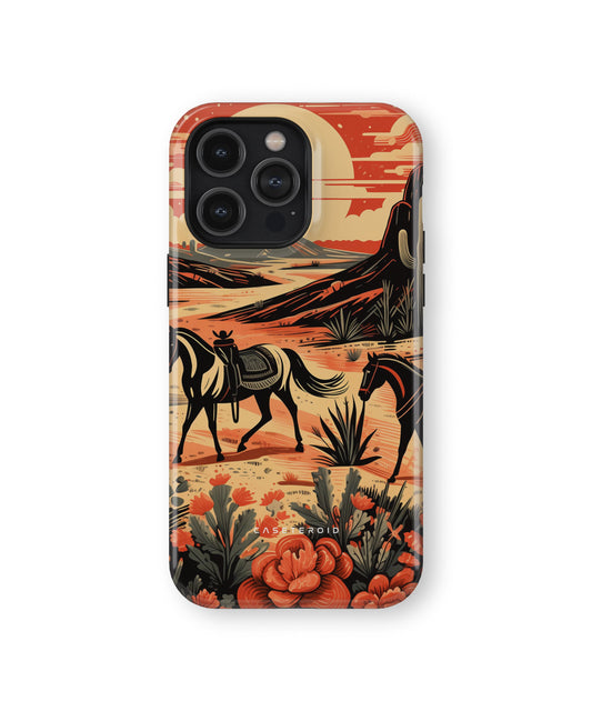 Desert Stallion Silhouette MagSafe Tough Case for iPhone 14 Pro Max - CASETEROID