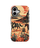 Desert Stallion Silhouette MagSafe Tough Case for iPhone 16 - CASETEROID