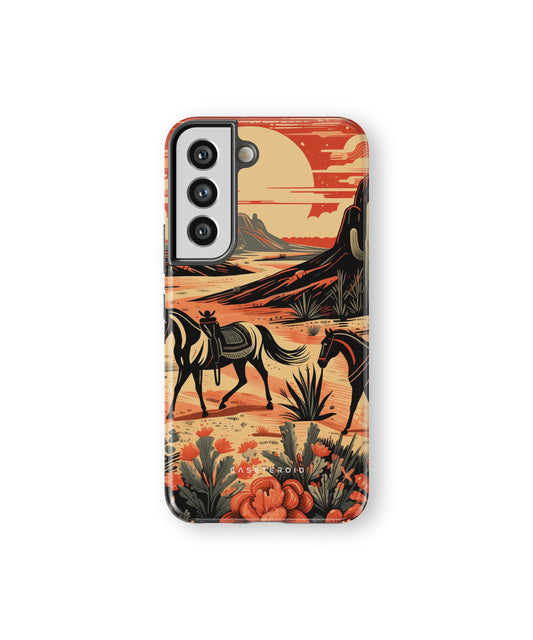 Desert Stallion Silhouette Tough Case for Samsung Galaxy S22 - CASETEROID