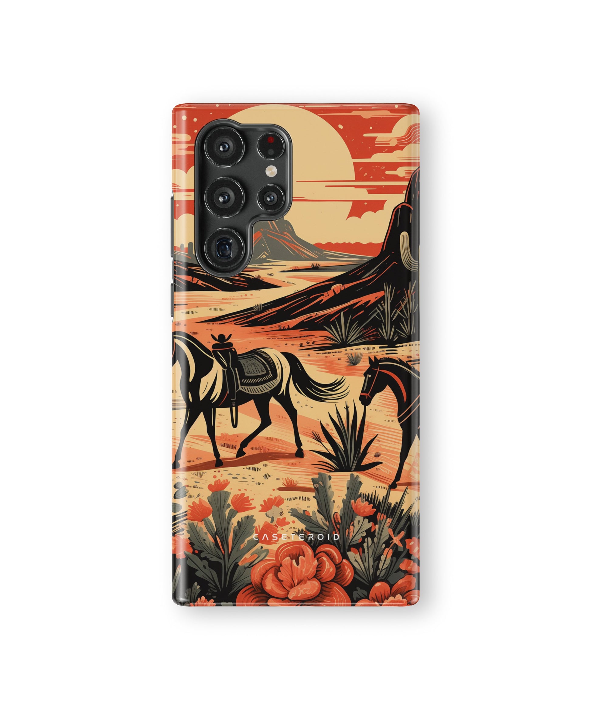 Desert Stallion Silhouette Tough Case for Samsung Galaxy S22 Ultra - CASETEROID