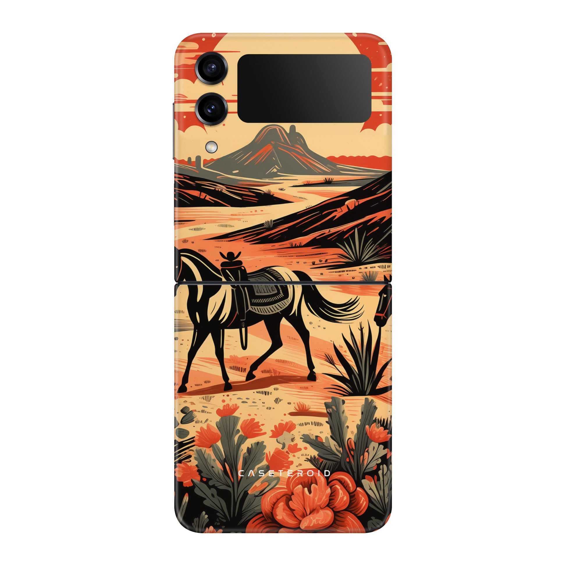 Desert Stallion Silhouette Tough Case for Samsung Galaxy Z Flip 3 - CASETEROID