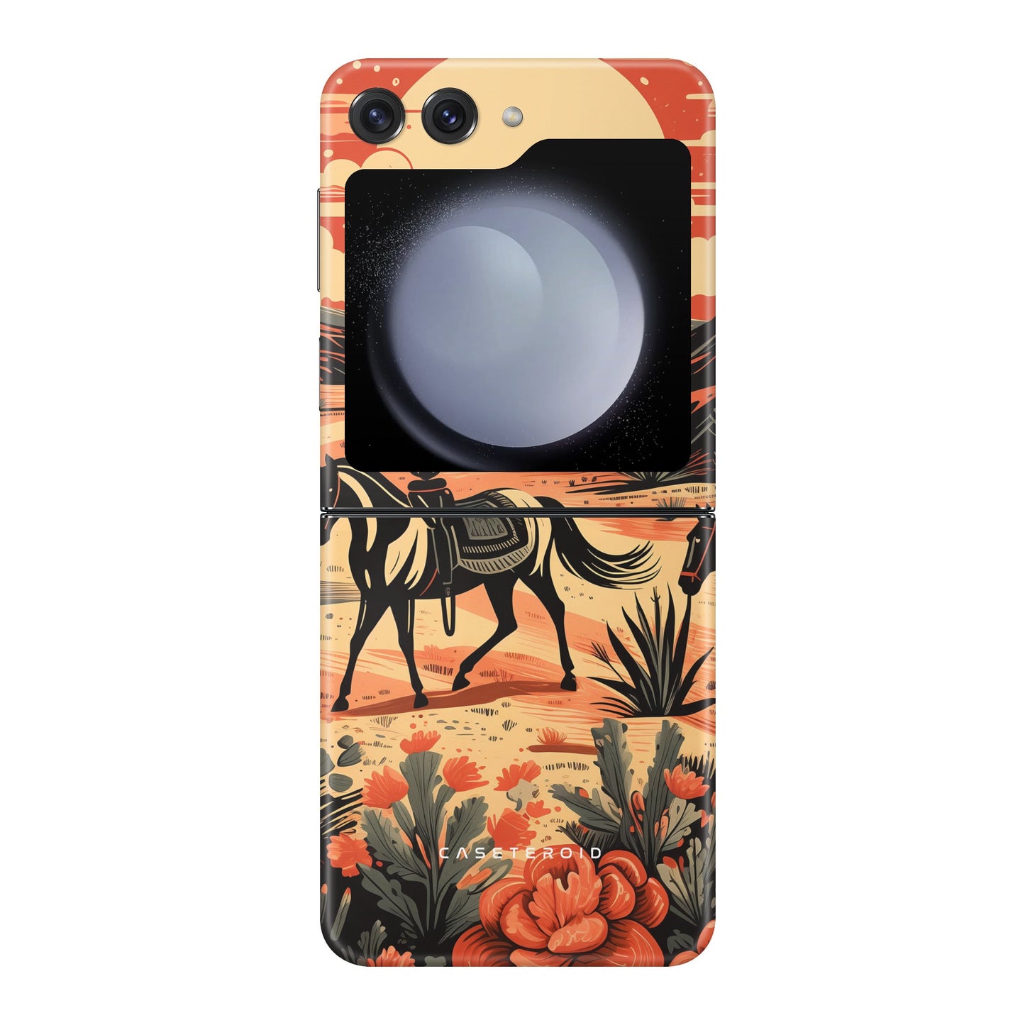 Desert Stallion Silhouette Tough Case for Samsung Galaxy Z Flip 5 - CASETEROID