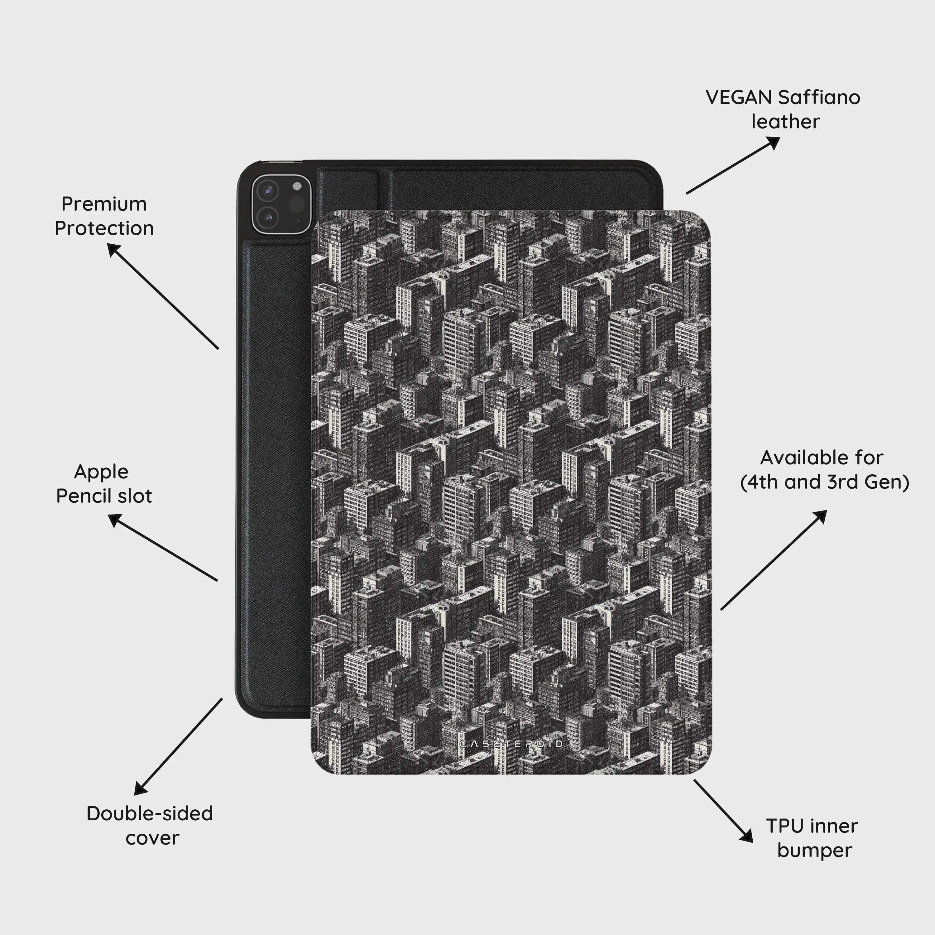 Metropolis Ink - iPad Pro 12.9 (4th/3rd Gen) Case
