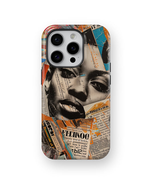 Global Gazette Montage MagSafe Tough Case for iPhone 15 Pro - CASETEROID