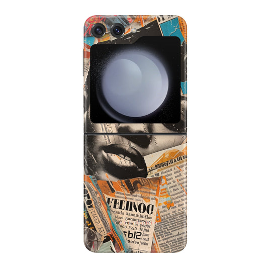 Global Gazette Montage Tough Case for Samsung Galaxy Z Flip 5 - CASETEROID