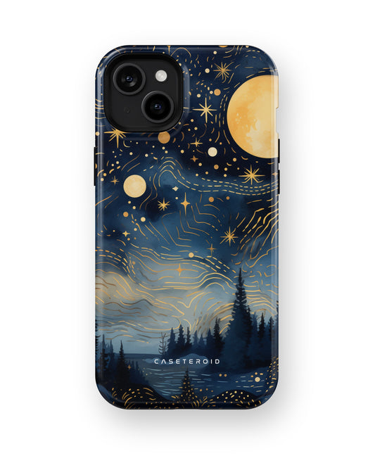 Golden Moonlit Grove MagSafe Tough Case for iPhone 15 Plus - CASETEROID