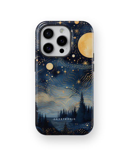 Golden Moonlit Grove MagSafe Tough Case for iPhone 15 Pro - CASETEROID