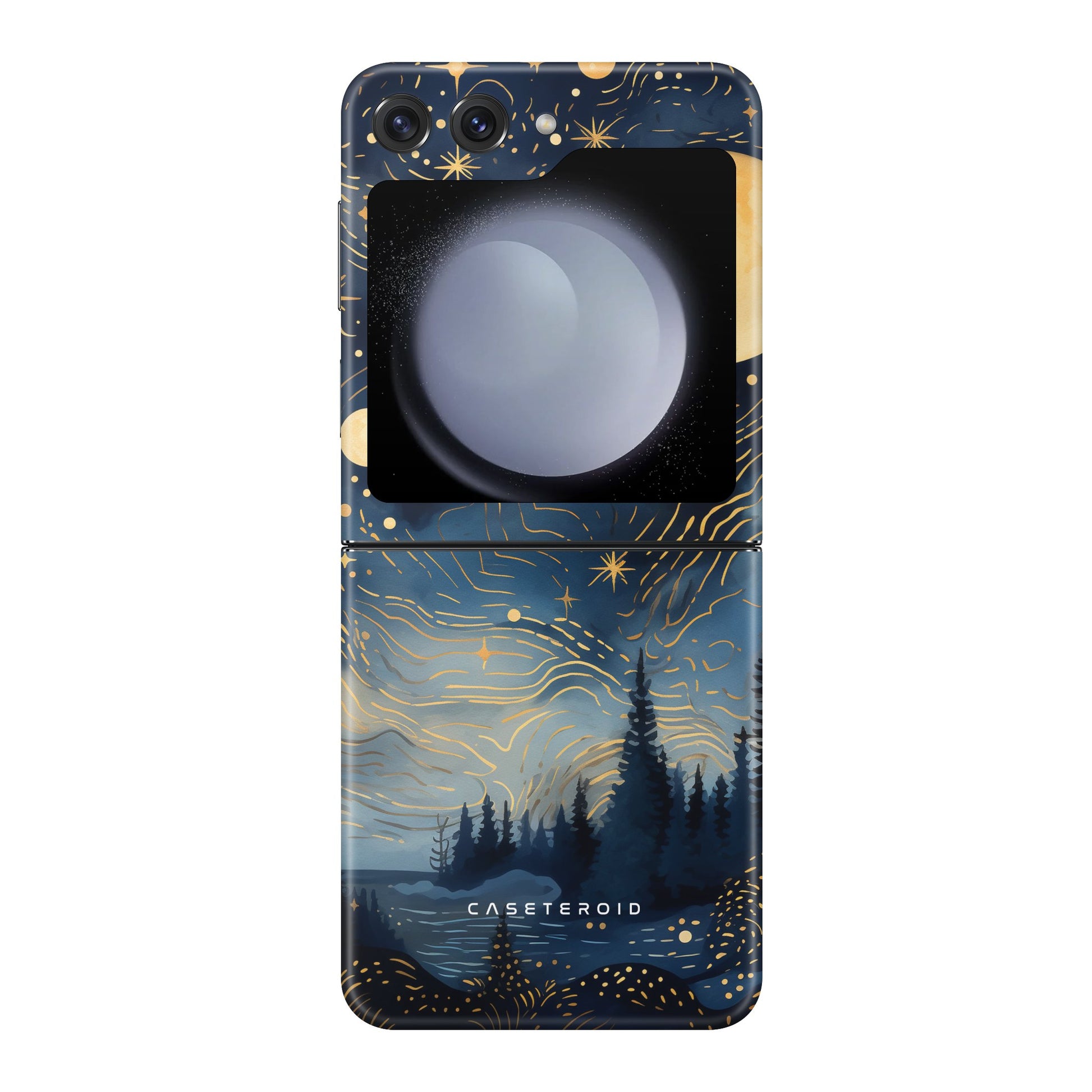 Golden Moonlit Grove Tough Case for Samsung Galaxy Z Flip 5 - CASETEROID