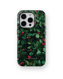 Holly Leaves MagSafe Tough Case for iPhone 15 Pro - CASETEROID