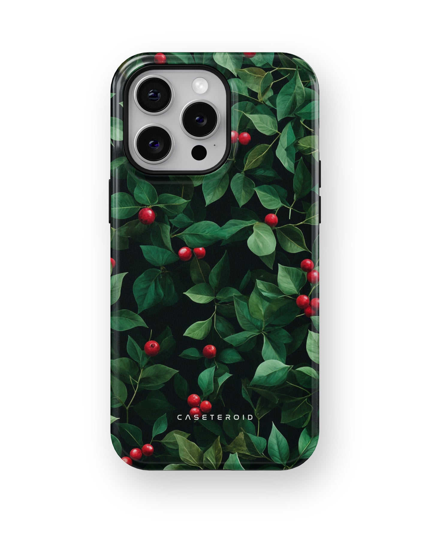 Holly Leaves MagSafe Tough Case for iPhone 15 Pro Max - CASETEROID