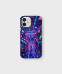 iPhone Tough Case - Neon Arcade Nexus - CASETEROID