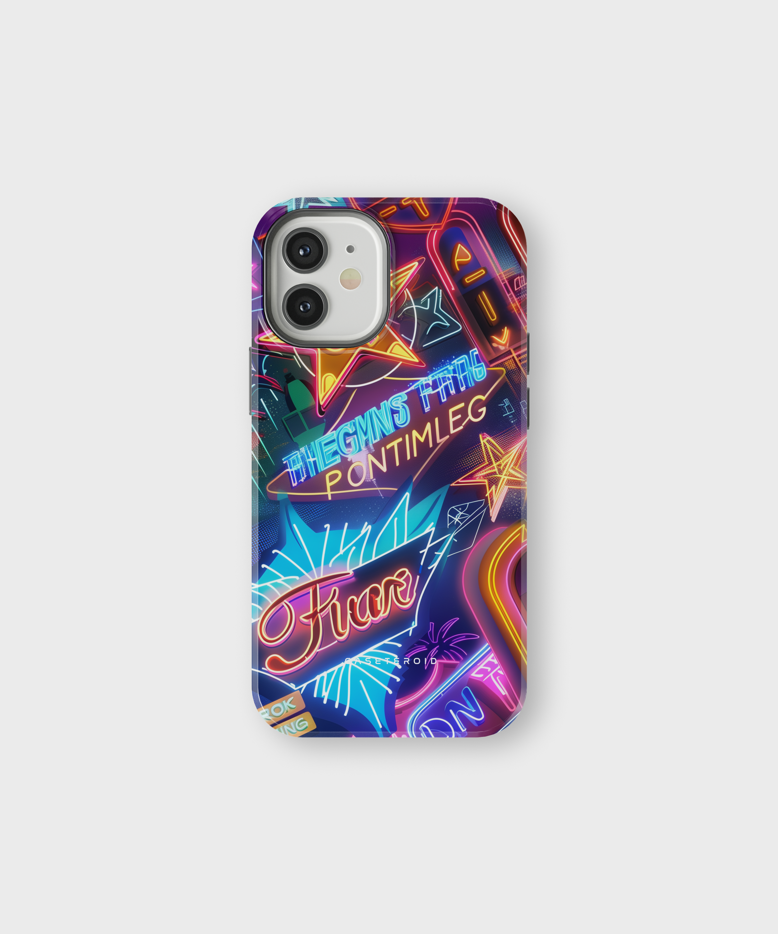 iPhone Tough Case With MagSafe - Vivid Neon Nights - CASETEROID