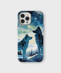 iPhone Tough Case with MagSafe - Arctic Wolves Whispers - CASETEROID