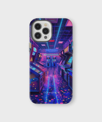 iPhone Tough Case - Neon Arcade Nexus - CASETEROID