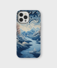 iPhone Tough Case with MagSafe - Riverside Peaks Breeze - CASETEROID