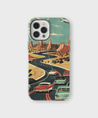 iPhone Tough Case - Vintage Journey Route - CASETEROID