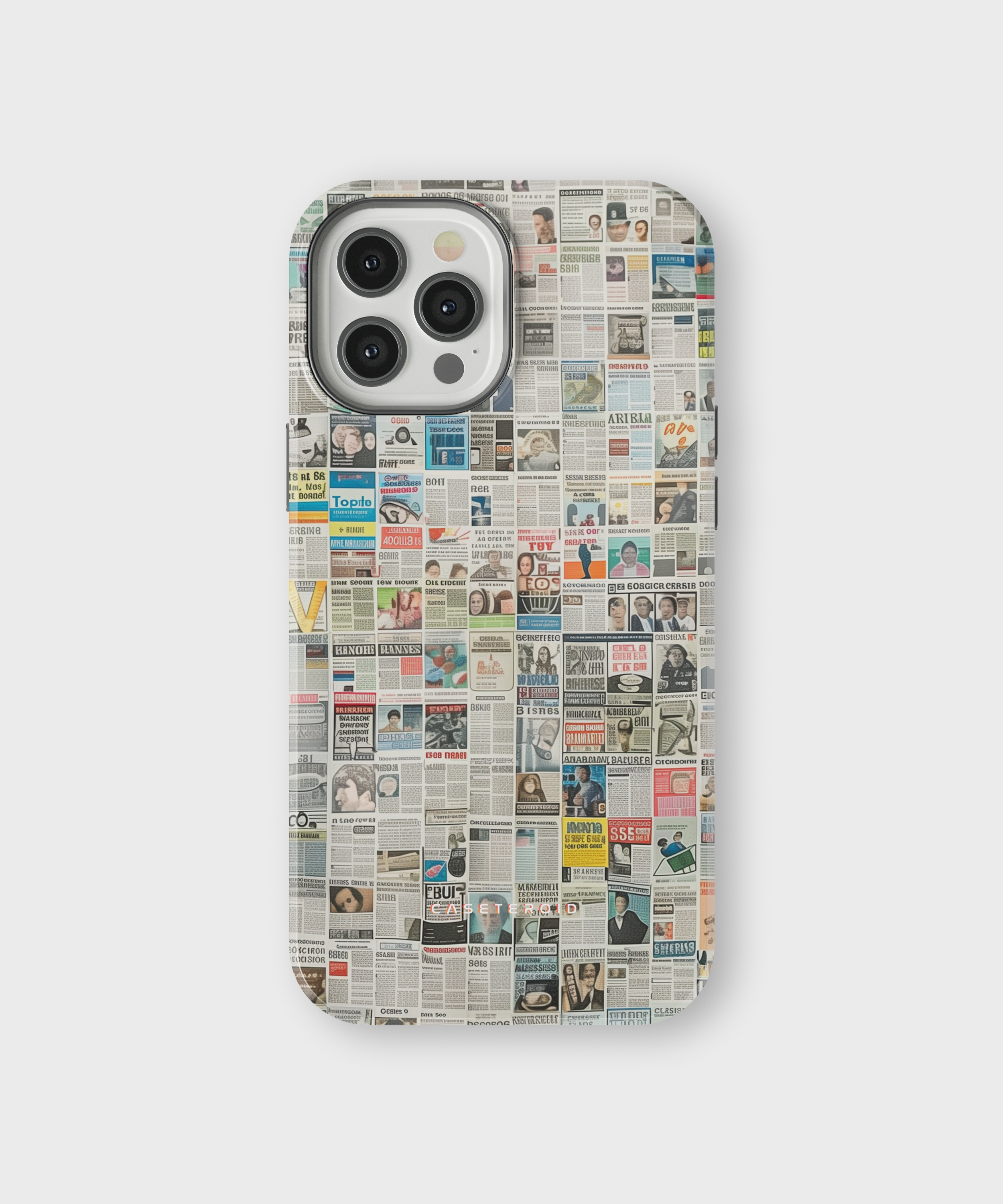 iPhone Tough Case with MagSafe - Worldwide Chronicle Mosaic - CASETEROID