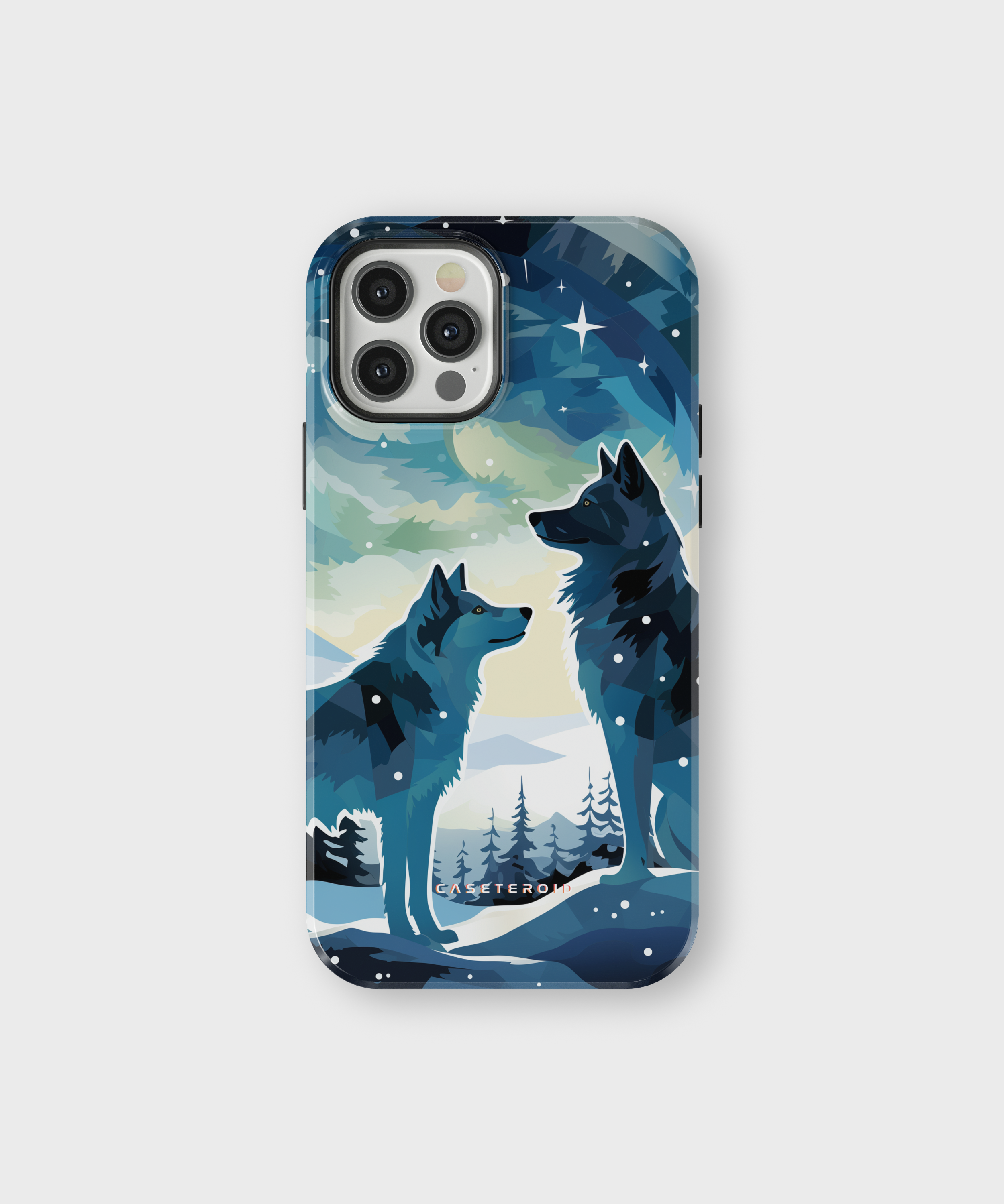 iPhone Tough Case with MagSafe - Arctic Wolves Whispers - CASETEROID