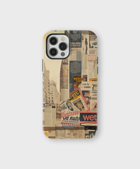 iPhone Tough Case with MagSafe - Newsprint Chronicles - CASETEROID