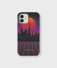 iPhone Tough Case with MagSafe - Urban Sunset Horizon - CASETEROID