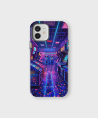 iPhone Tough Case - Neon Arcade Nexus - CASETEROID