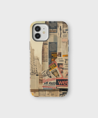 iPhone Tough Case with MagSafe - Newsprint Chronicles - CASETEROID