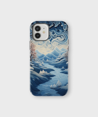 iPhone Tough Case with MagSafe - Riverside Peaks Breeze - CASETEROID