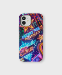 iPhone Tough Case With MagSafe - Vivid Neon Nights - CASETEROID