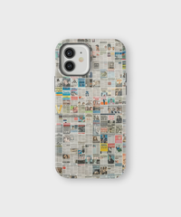 iPhone Tough Case - Worldwide Chronicle Mosaic - CASETEROID