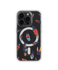 iPhone Clear Case with MagSafe - Tribal Feather - CASETEROID