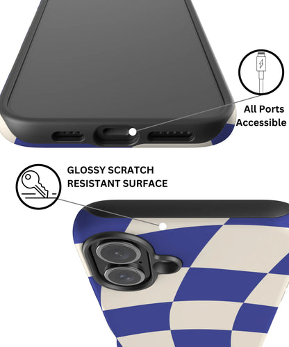Azure Checkmate - iPhone 16 Case