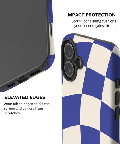 Azure Checkmate - iPhone 16 Case