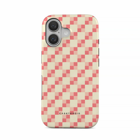 Blush Grid - iPhone 16 Plus Case