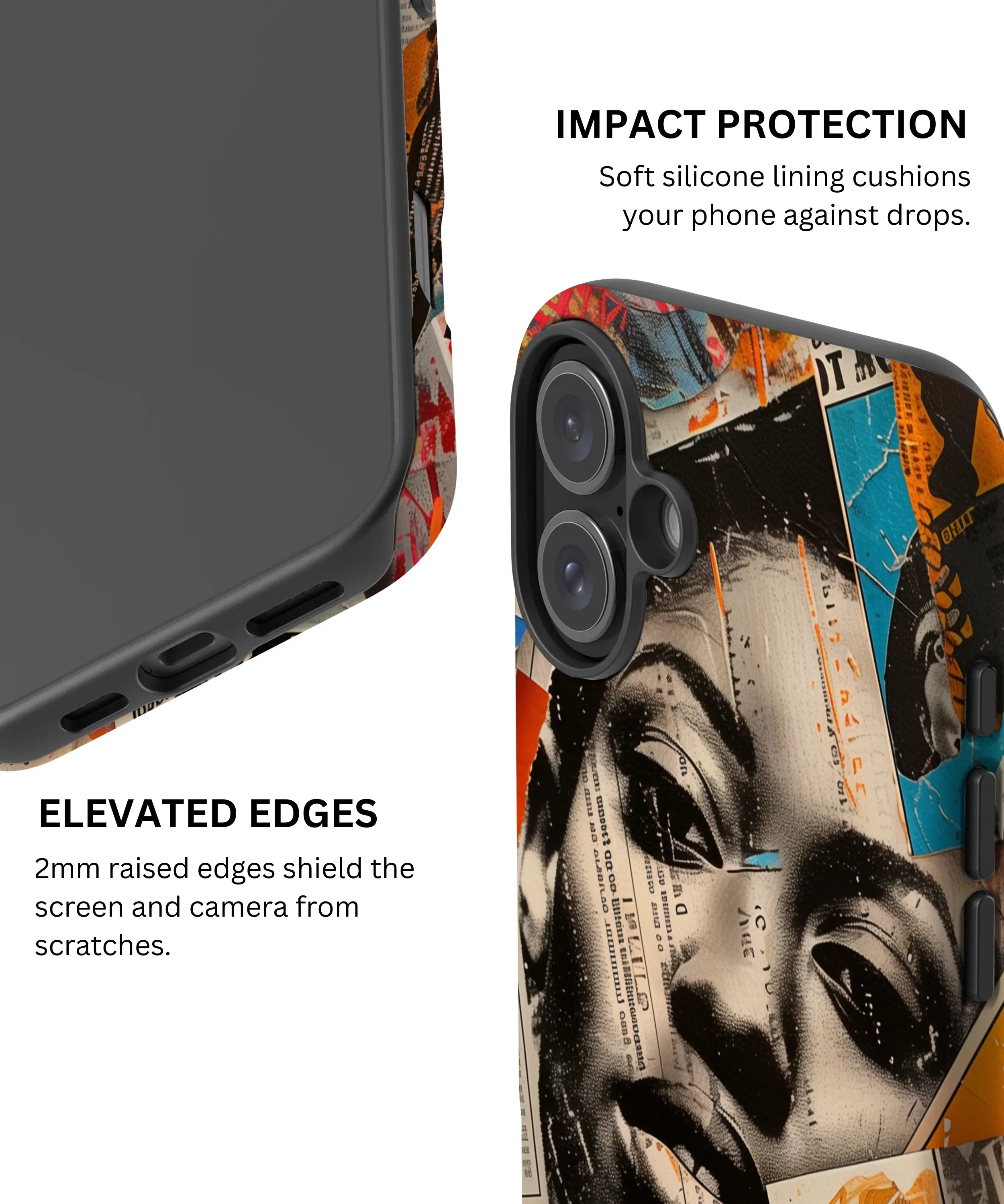 Global Gazette Montage - iPhone 16 Plus Case