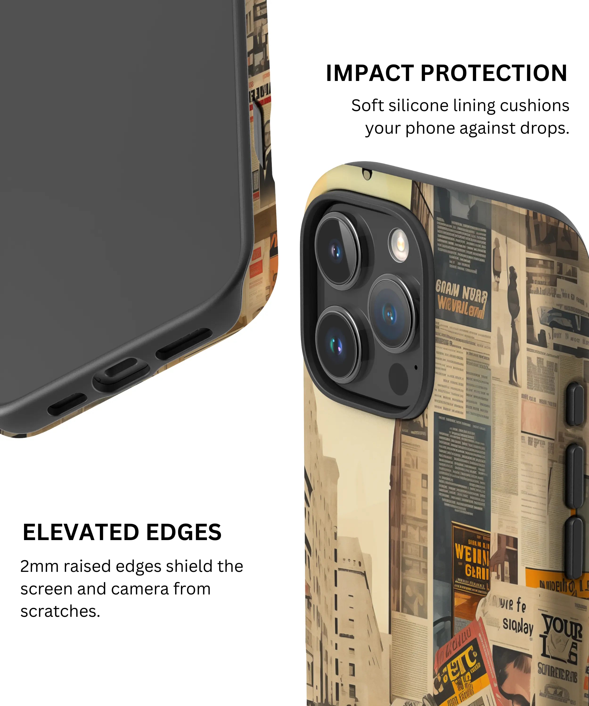 Newsprint Chronicles - iPhone 16 Pro Case
