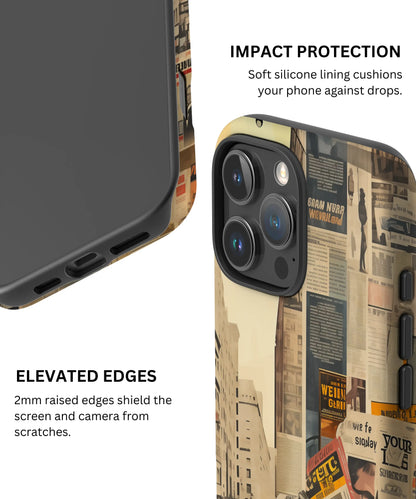 Newsprint Chronicles - iPhone 16 Pro Case