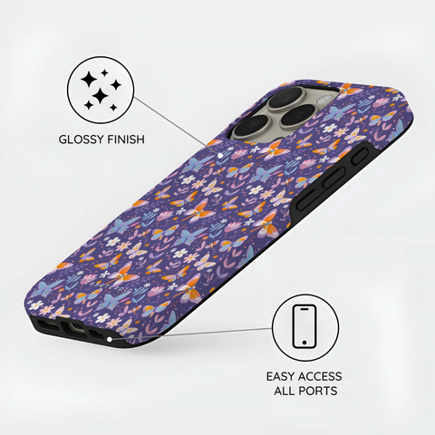 Violet Flutter - iPhone 16 Pro Case