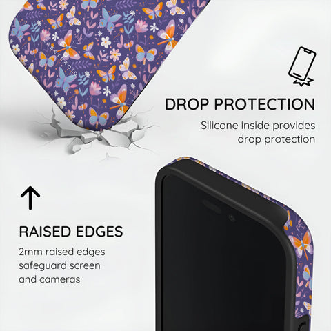 Violet Flutter - iPhone 17 Pro Max Case