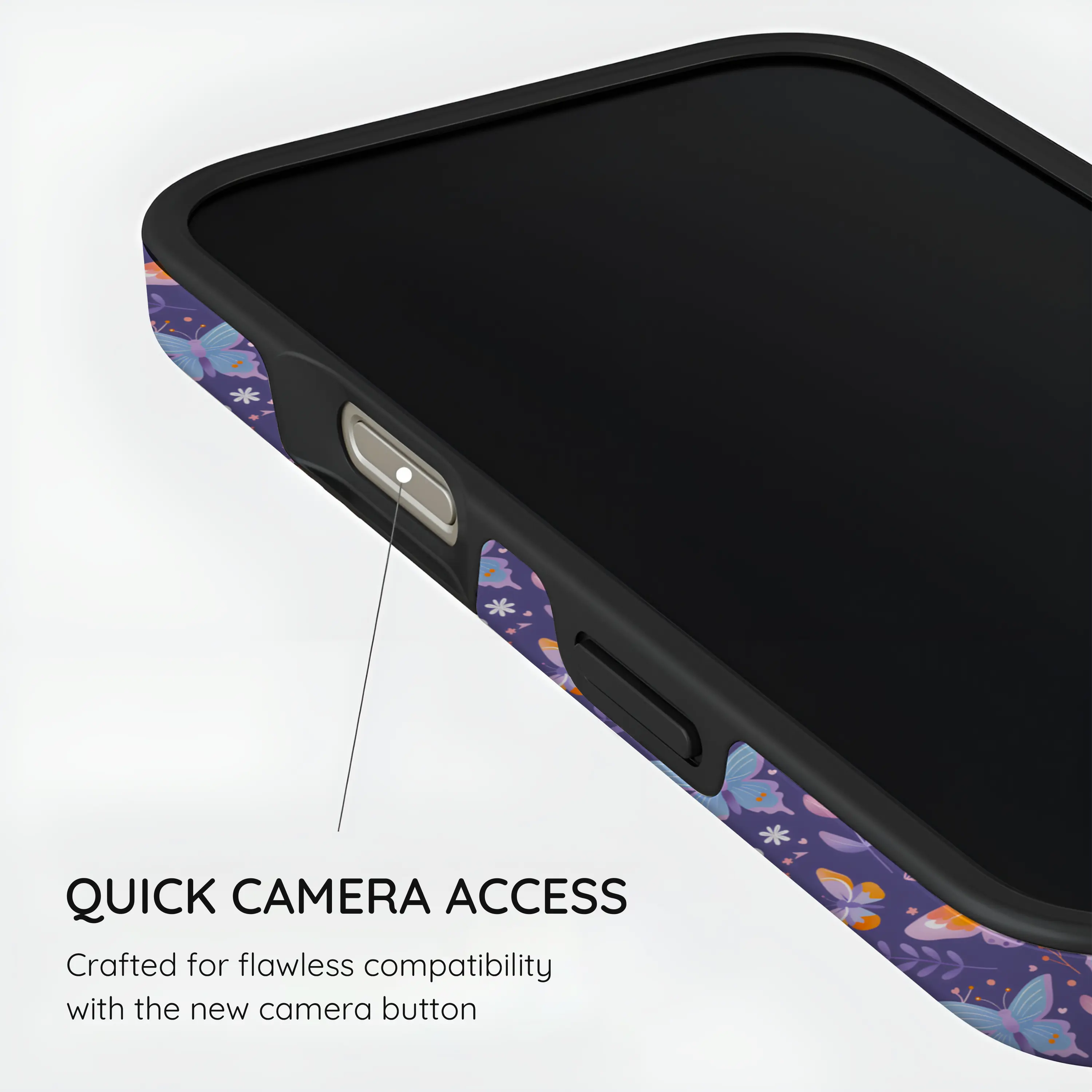 Violet Flutter - iPhone 16 Pro Case
