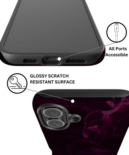 Purple Nebula Burst - iPhone 16 Plus Case