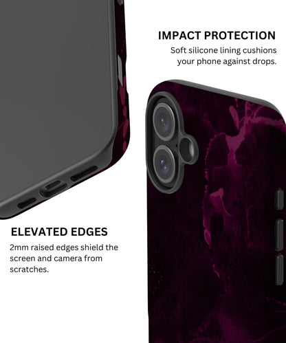 Purple Nebula Burst - iPhone 16 Plus Case
