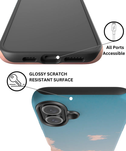 Roseate Skyline - iPhone 16 Plus Case