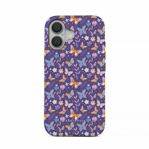Violet Flutter - iPhone 16 Plus Case