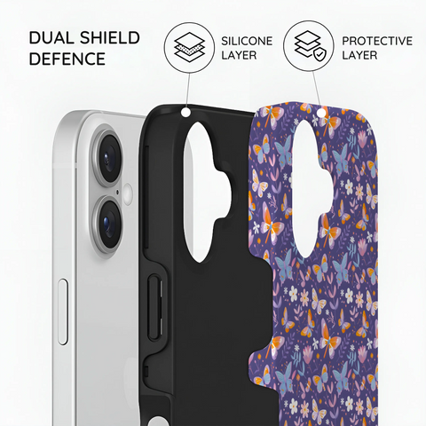 Violet Flutter - iPhone 16 Case