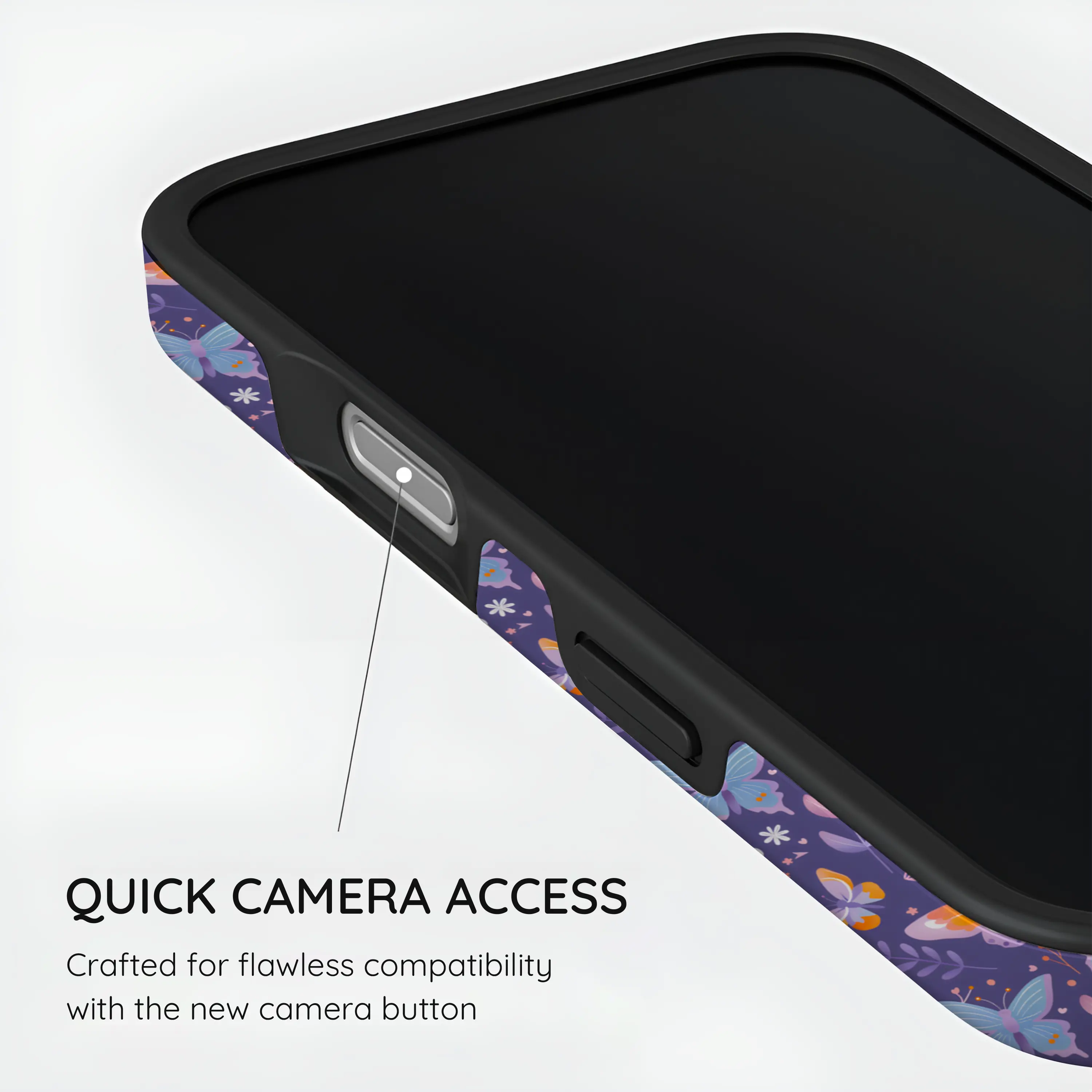 Violet Flutter - iPhone 16 Case